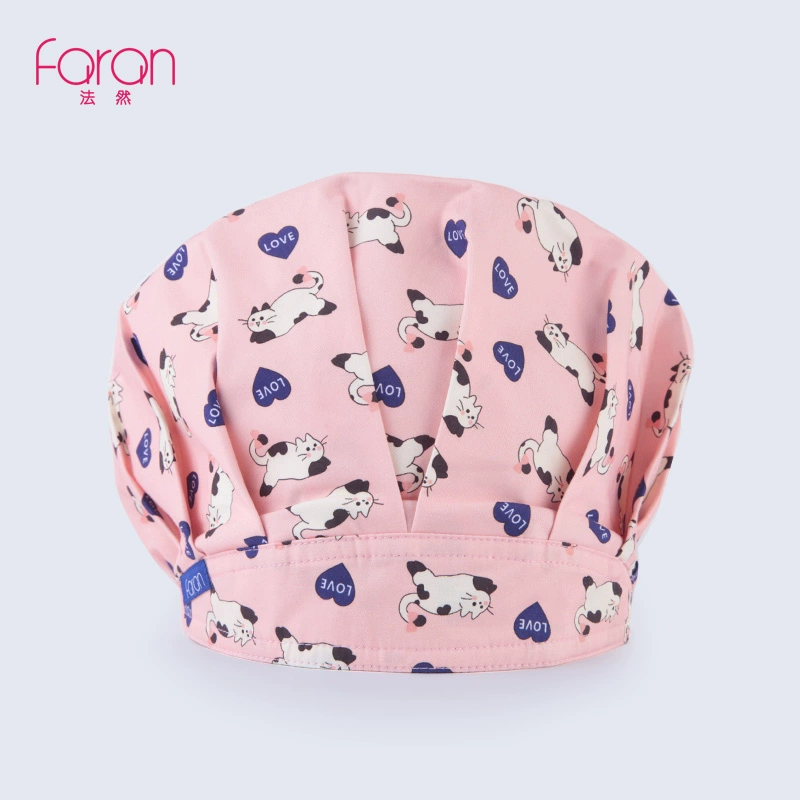 Honen bông Baotou mũ con vật cưng nhà thuốc bệnh viện thẩm mỹ nha khoa hat việc tóc turban in ấn mũ nón nữ Puff 