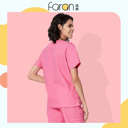 法然洗手衣短袖护士服女工作服美容院制服女刷手衣分体洗手服套装