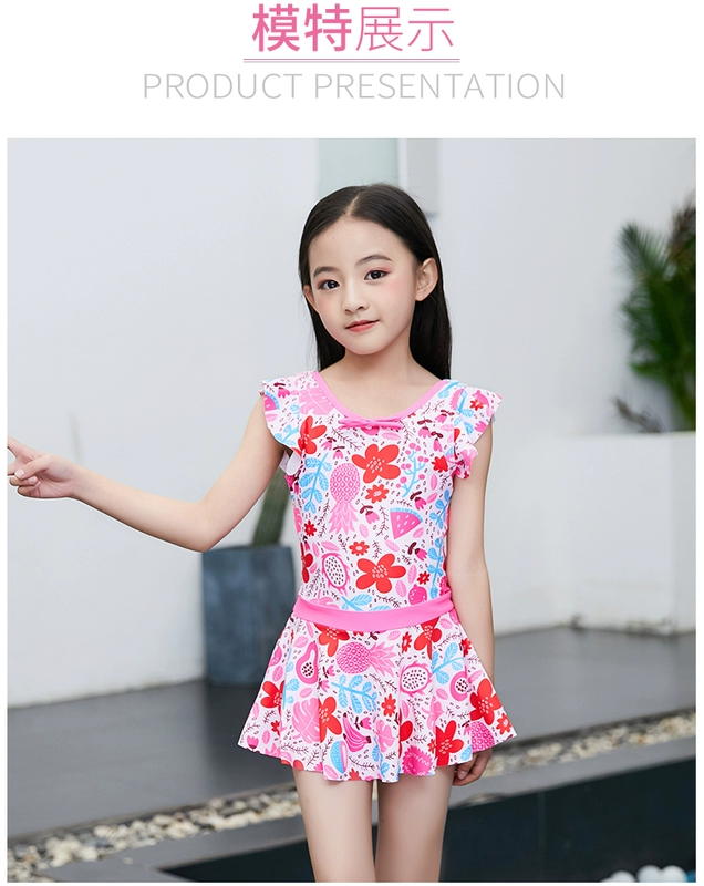 Đồ bơi cho trẻ em Áo tắm một mảnh Kiểu quần áo cho bé gái Trung bình Trẻ em nhanh khô Đồ bơi cho bé gái Đồ bơi Spa - Bộ đồ bơi của Kid đồ bơi cho bé 1 tuổi