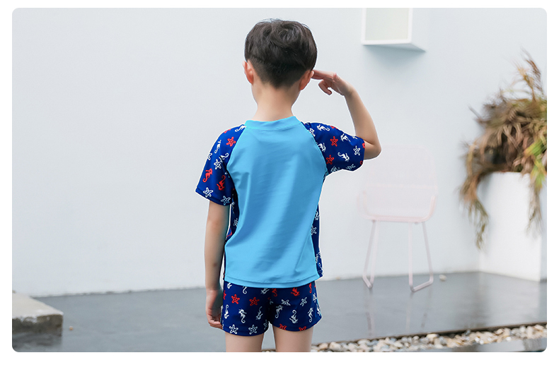 Đồ bơi trẻ em Yuke chia ra cho bé trai lớn quần bơi bé trai quần áo trẻ em khô nhanh quần áo bơi phù hợp với đồ bơi - Bộ đồ bơi của Kid đồ bơi trẻ em quần rời