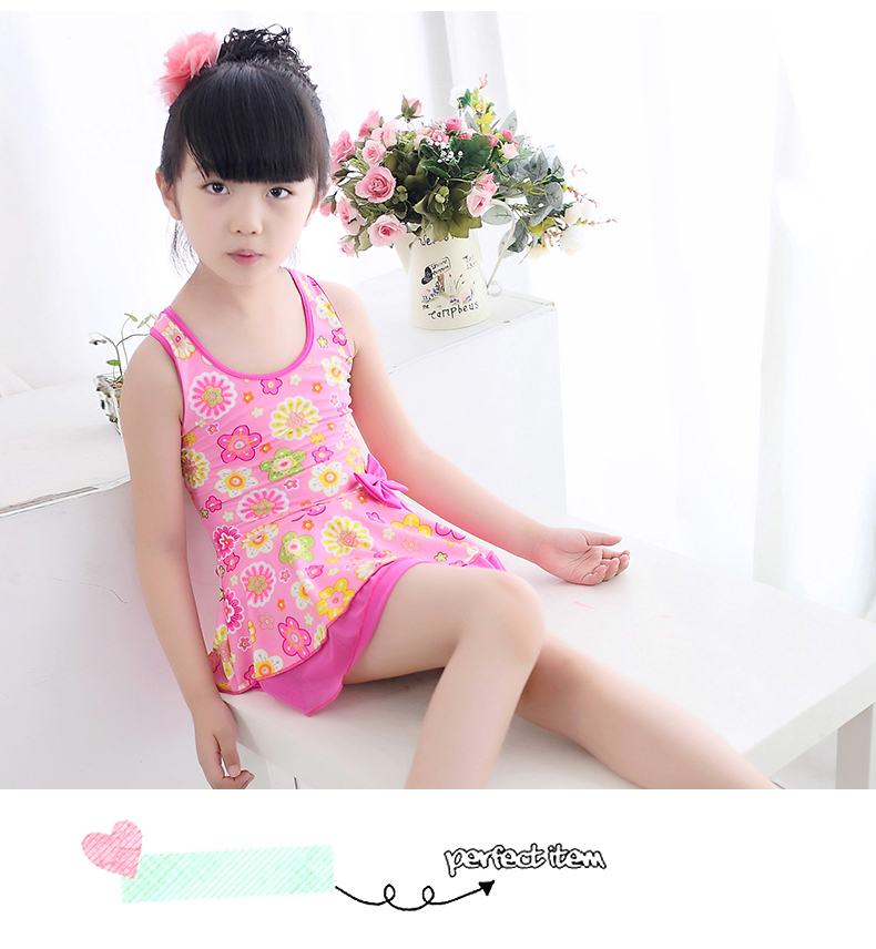 Áo tắm trẻ em Yuke Cô gái Xiêm trẻ em lớn dễ thương áo tắm bé công chúa áo tắm phù hợp với mùa xuân nóng bỏng - Bộ đồ bơi của Kid đồ bơi cho bé sơ sinh