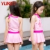 Đồ bơi trẻ em Yuke cho bé gái kiểu váy một mảnh kiểu trẻ nhỏ Đồ bơi dễ thương cho bé gái sinh viên mùa xuân nóng bỏng áo tắm Hàn Quốc - Bộ đồ bơi của Kid đồ bơi 2 mảnh cho bé gái Bộ đồ bơi của Kid