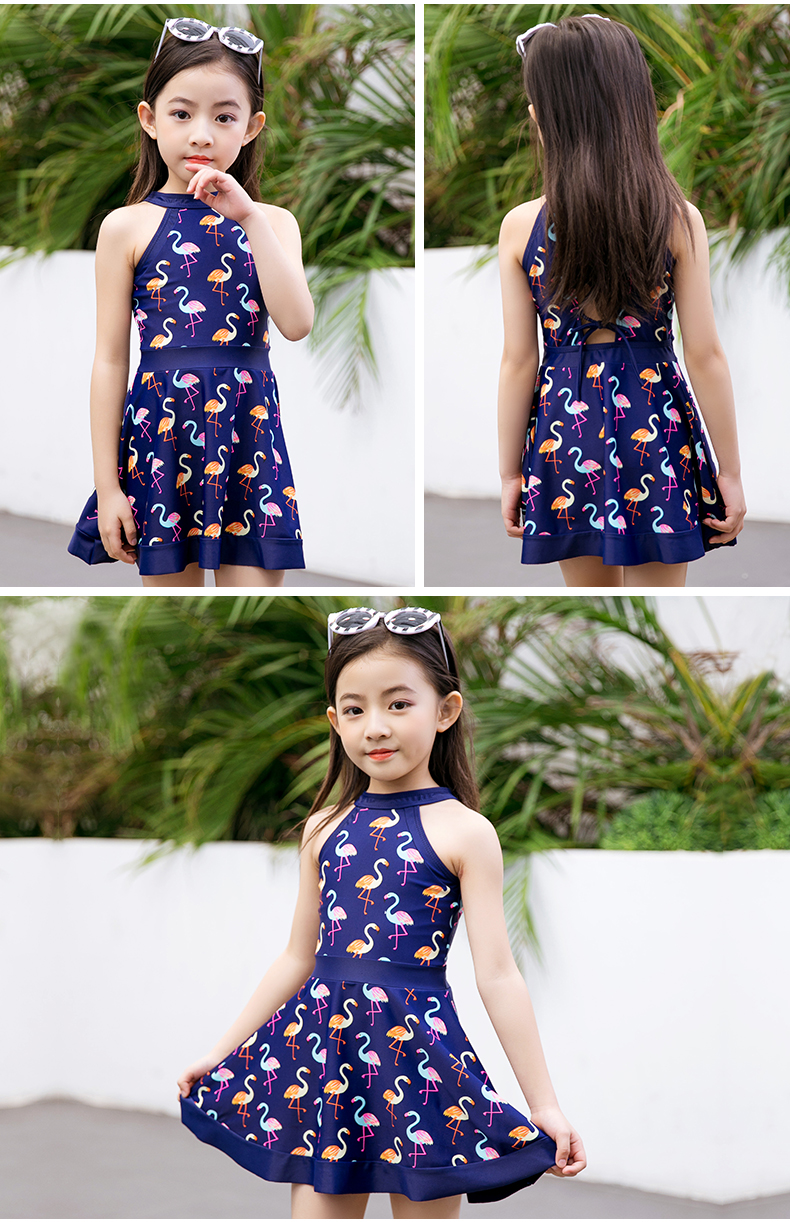 Đồ bơi cho trẻ em, Trẻ nhỏ và vừa, Váy công chúa dính liền Hàn Quốc, Boxer, Girls, Girls, Đồ bơi, Suối nước nóng đồ tắm em bé