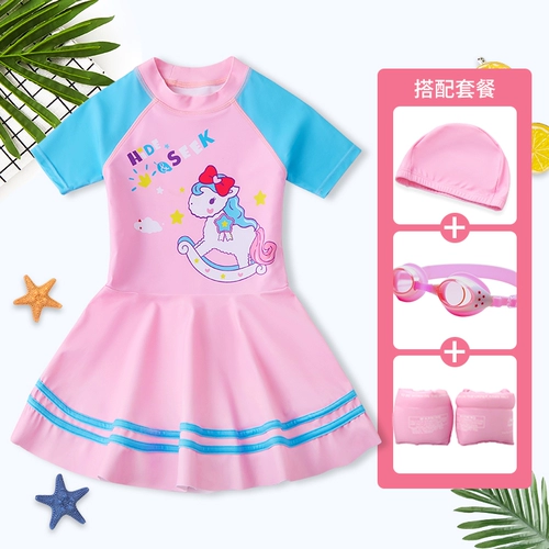 Детский купальник для принцессы, раздельный профессиональный термометр, подходит для подростков, коллекция 2023