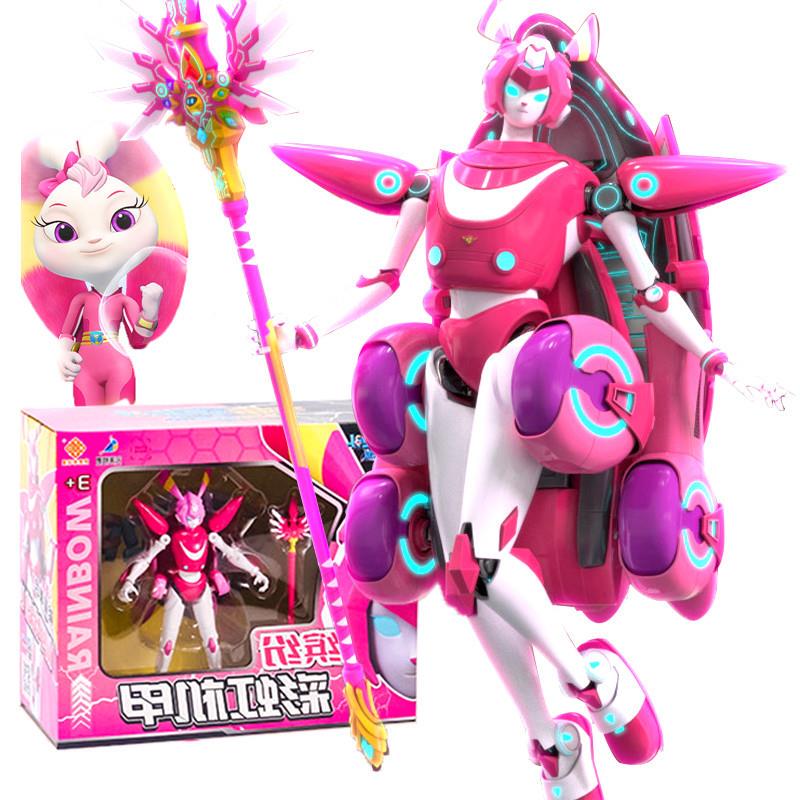 。 Guardians of the Universe Toys Complete Set Transforming Mecha Super Armor Dinosaur Team Rainbow Dragon Robot for Children Boys to Play with