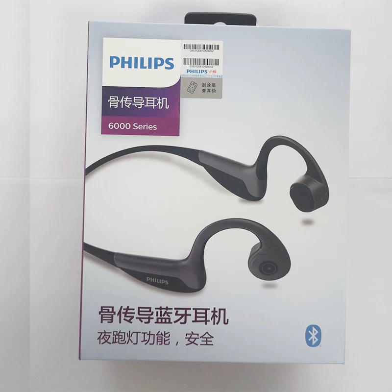 Беспроводные наушники теснотя звукопроводящие (костная проводимость) Philips TAN6605 для спорта бега влагозащищенные Bluetooth Android универсальное устройство