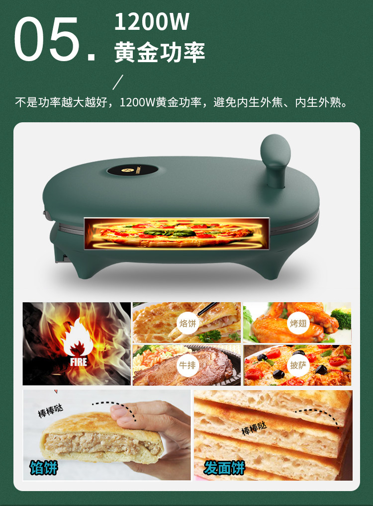 Электрическая блинница 利仁电饼铛家用双面加热加大加深烤饼机烙饼锅煎烤机薄饼机早餐机 Liven