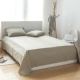 Khăn bông đơn giản giặt một mảnh 1,8 m giường màu đơn sắc 1,2m giường đơn mùa hè trắng xanh ga trải giường đơn
