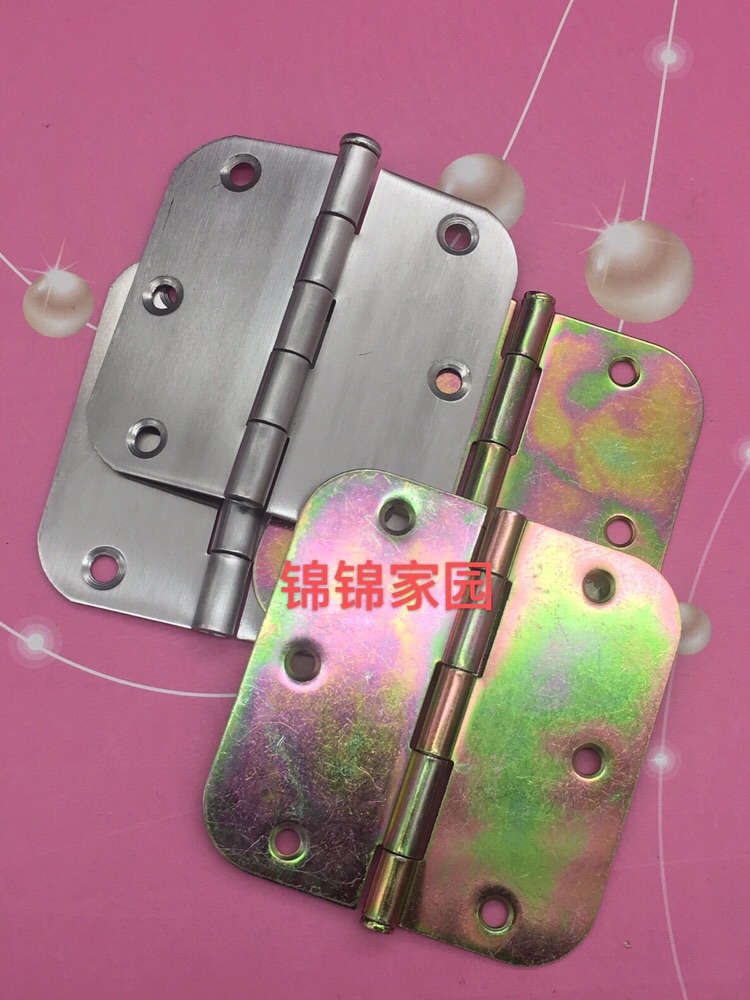 Iron stainless steel 3 5 inch Fillet Hinged dressing room door hinge plastic steel door loose sheet Leaf Room Inner Door Hinge