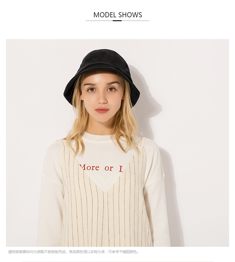 Chapeau pour femme JEANQIUEE    en Velours cotele - Ref 3233435 Image 10
