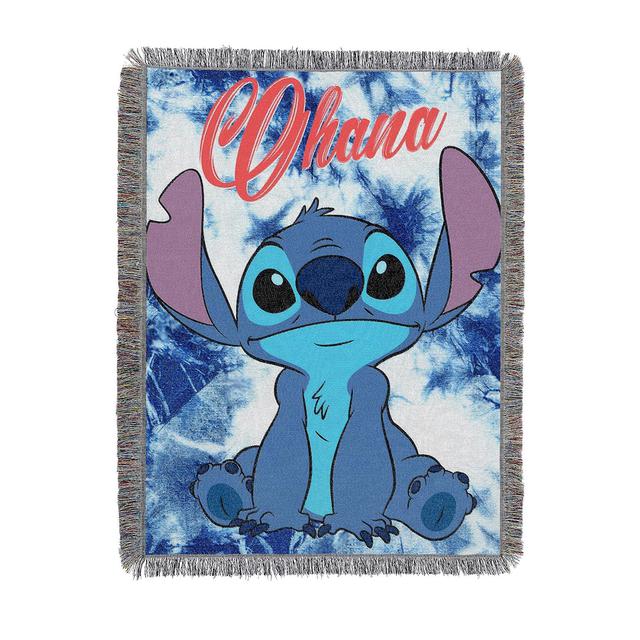 ກາຕູນ Stitch Lilo ແລະ Stitch Tapestry Sofa Blanket ຖິ້ມ Blanket Stitch Figure Leisure Toy