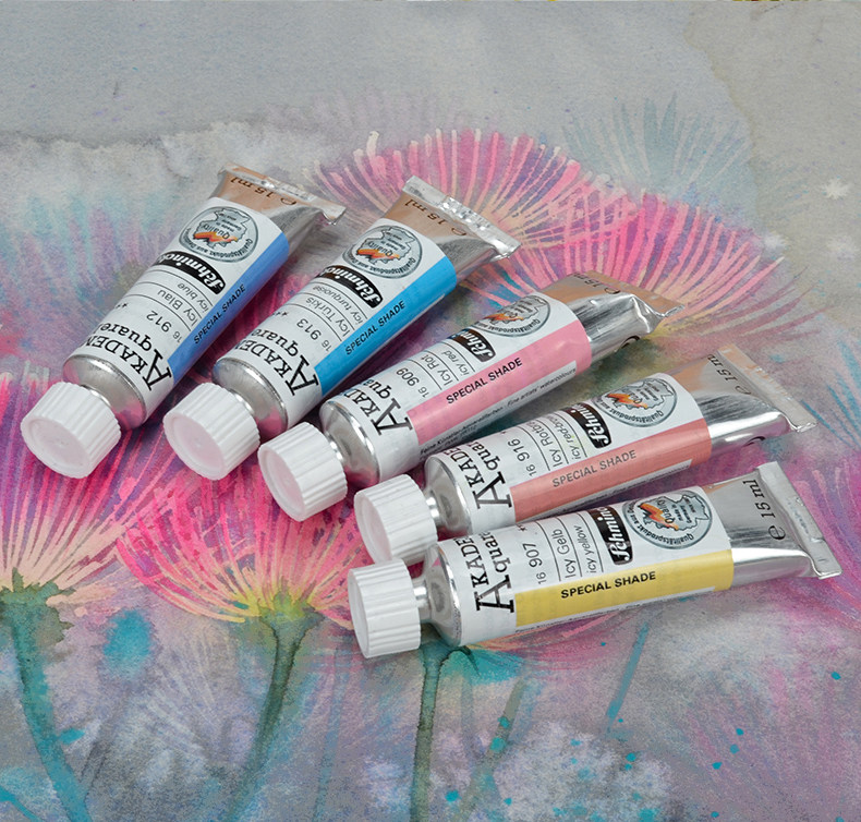 Deutschland Schmincke - Akademie ® Feinste Künstler-Aquarellfarben, 15ml Tuben, neue Farben, brillant, hoch lichtbeständig und cadmiumfrei – Detail 18