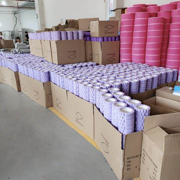 товар из китая 迷你款eva空心瑜伽柱小直径泡沫轴狼牙棒肌肉放松健身滚筒按摩棒