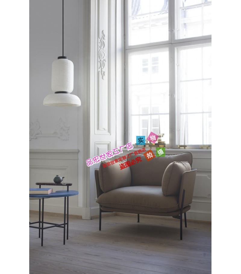 Sofa hiện đại Bắc Âu căn hộ nhỏ vải sofa đơn giản hiện đại thiết kế nội thất giản dị - Đồ nội thất thiết kế sofa da bò