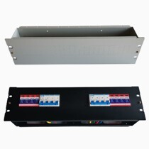 3U Cabinet Distribution Box Distribution Cabinet Module Box Strong Electric Power Distribution Box Lehead Cabinet Distribution Unit Black
