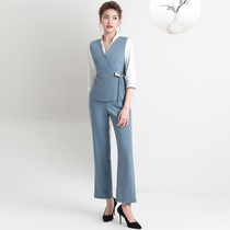 Tangyue 2021 summer new pedicure overalls womens foot bath Health Sauna massage seven-point sleeve lace set