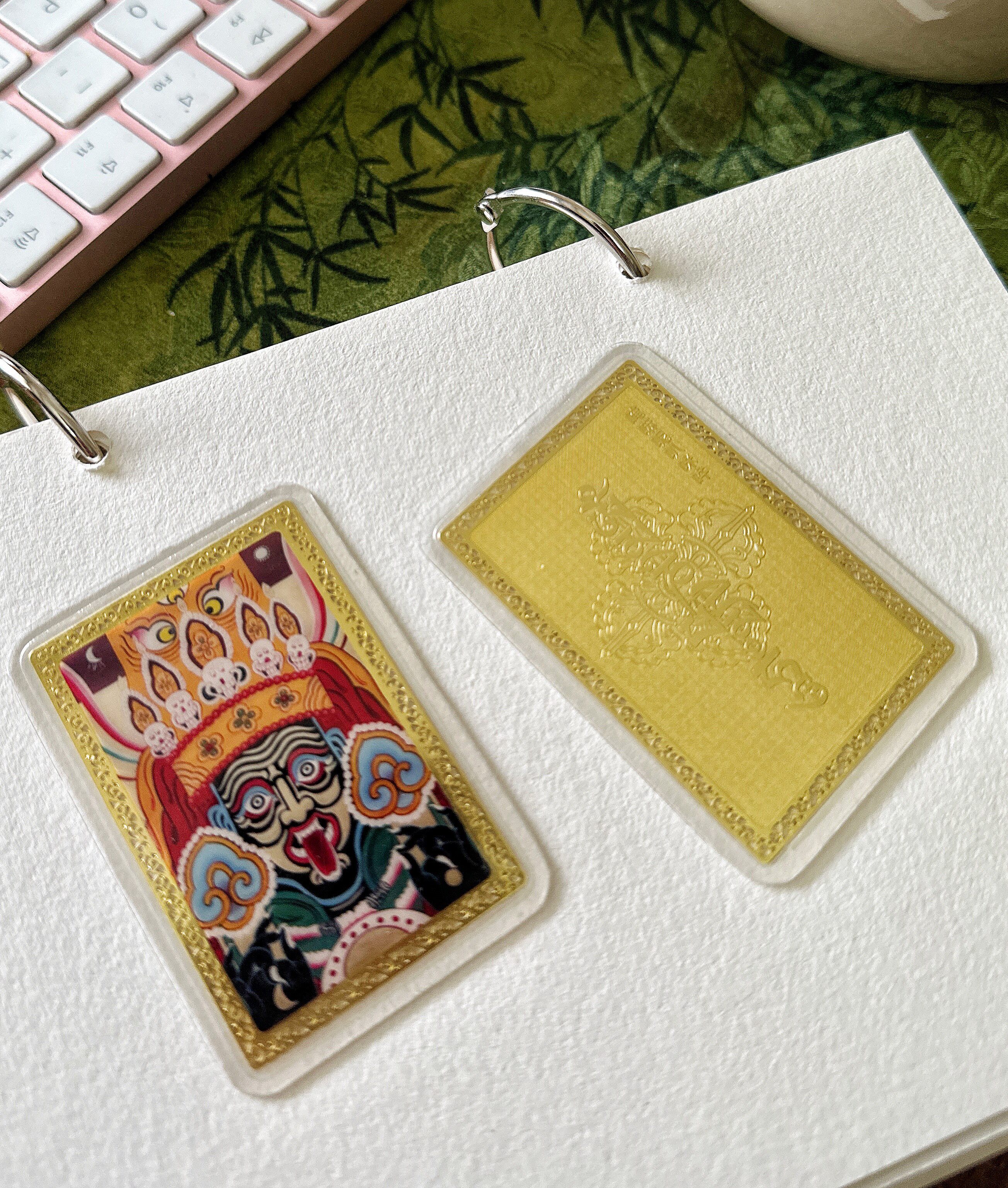 ザチラム財神寺金カード、携帯用幸運カード、平和な誕生年、チベット旅行のお土産