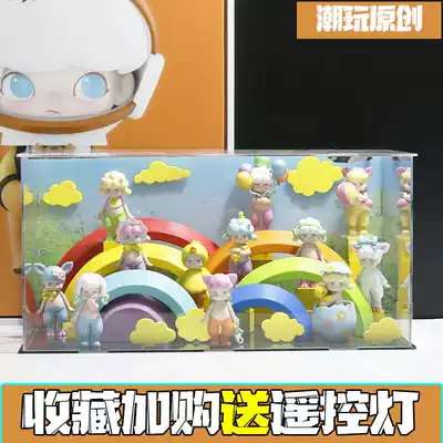 (Tide original) Bubble Mart theme display box Pan Shen Jasmine blind box storage box BUNNY desktop display