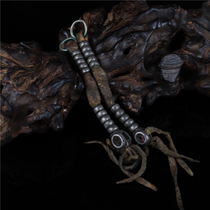 Special price Tibetan pass boutique Qingdai Old pure silver counter Tibetan area Chuanzhu Buddha Pearl accessories accessories Wenplay