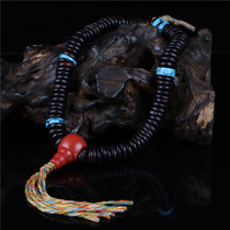 Special Price Collection Boutique Bag Old Storm Old Centuries-old Small Leafy Purple Sandalwood Buddha Beads Handstring 90 Tibetan Old Candidals