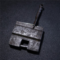 Special price hidden Qing Dynasty old lock old iron lock old lock old iron art carving flower boutique old lock son ancient play chore