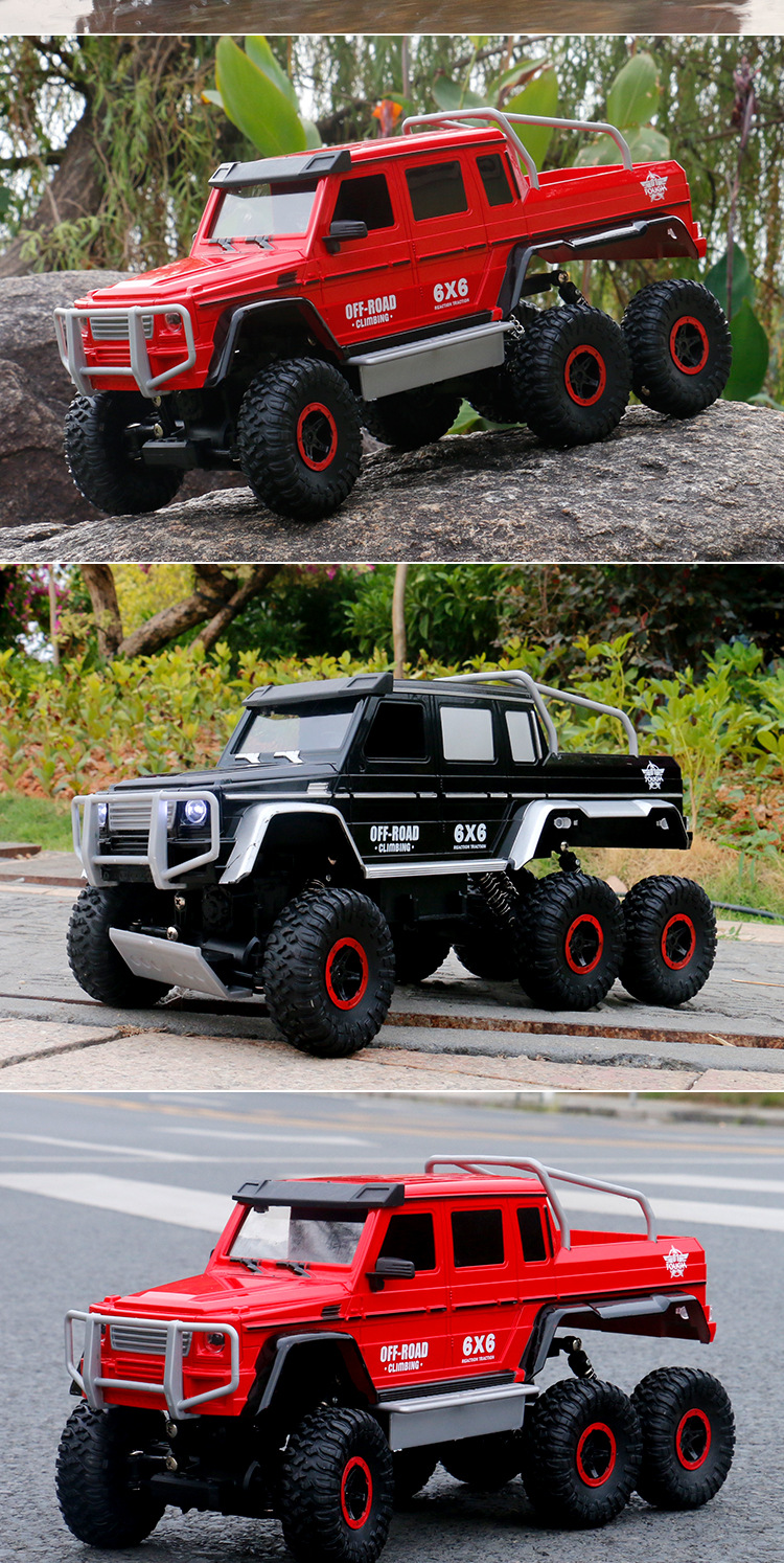 Điều khiển từ xa off-road xe hợp kim sáu bánh lái xe tốc độ cao pickup truck leo xe không dây điều khiển từ xa xe tải điều khiển từ xa xe đồ chơi