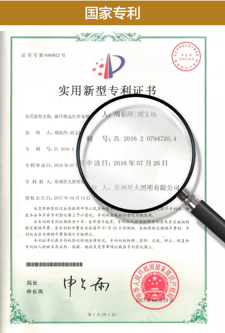 Аксессуары для рептилии 爬虫加热灯节能碳纤维夜灯陆龟蜥蜴变色龙饲养箱红外加热器防烫 H/STUDIO