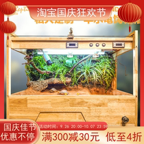 (Customized 4) Anyuan Turtle Villa One-stop Drainage Yellow Margin Turtle Half-aquatic Turtle Landscape Tank Intelligent Breeding Box for Turtles