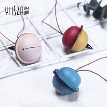 Leather bell material foreskin material DIY pendant Multi-color vegetable tanned leather handmade leather pet bell mold Y027