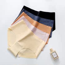 Underpants Women in style No marks in waist pure cotton crotch Antimicrobial girl raw middle waist breathable lady Triangle pants