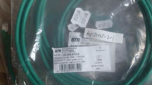 BTR CABLE 1308452055-E RJ45 CAT6A S/FTP 2M 6A Двойной сетевой кабель Двойной экранирование