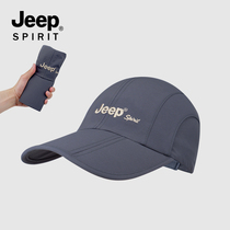 JEEP Jeep hat mens sun hat rain cover mens foldable rainproof outdoor quick-drying sunscreen womens cap