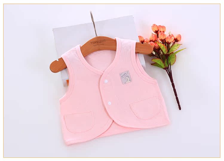 Mới tongtai bé lớp duy nhất vest bông siêu mỏng mềm mùa hè vest bé vest mát breathable vest