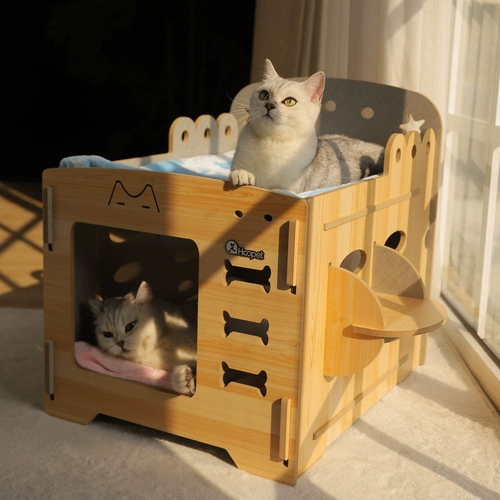 Универсальный двухэтажный ветрозащитный домик на четыре сезона, домашний питомец, кот