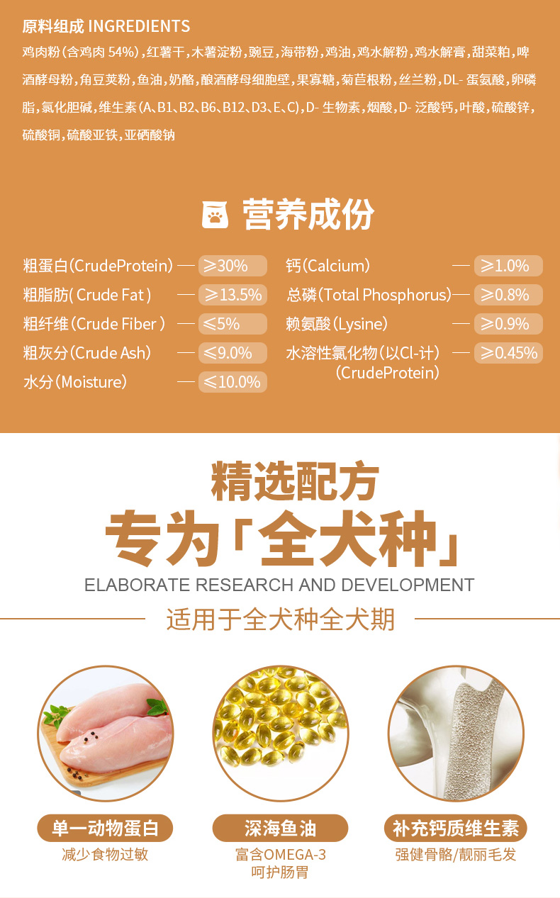 Zhong pet dog thức ăn chủ yếu Jin Mao Teddy phổ 500g giá đầy đủ canxi miễn phí hạt nhạy cảm thấp phổ quát thức ăn cho chó cưng - Chó Staples hạt smartheart