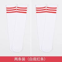 Красная бар+красная полоса [средние чулки]