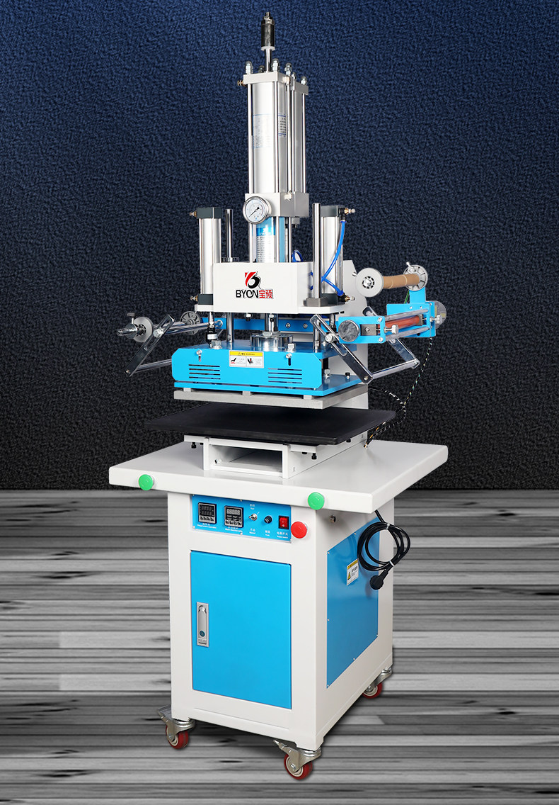 Горячая штемпелюя машина/пресс-машина 宝预by-3t大型立式烫金机3吨大压力烫金纸热转印机皮革商标logo烙印机电化铝pu皮压痕机木头笔记本烫标机压唛