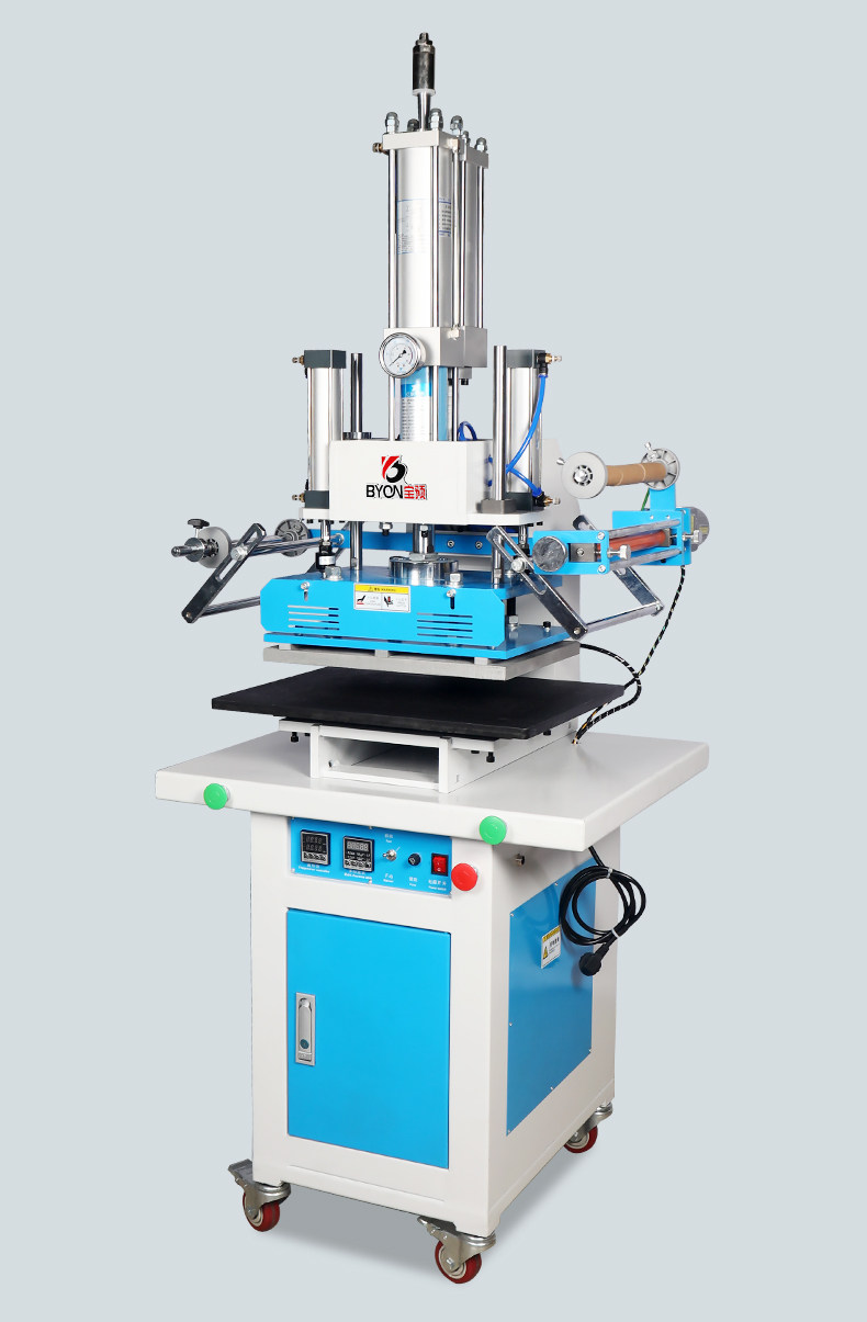 Горячая штемпелюя машина/пресс-машина 宝预by-3t大型立式烫金机3吨大压力烫金纸热转印机皮革商标logo烙印机电化铝pu皮压痕机木头笔记本烫标机压唛