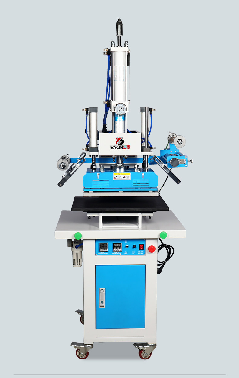 Горячая штемпелюя машина/пресс-машина 宝预by-3t大型立式烫金机3吨大压力烫金纸热转印机皮革商标logo烙印机电化铝pu皮压痕机木头笔记本烫标机压唛