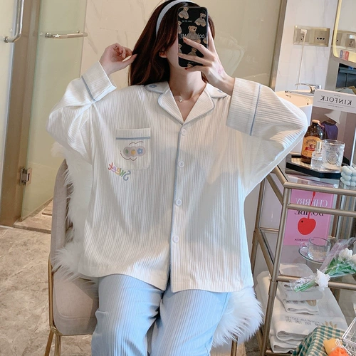 Демисезонная осенняя пижама, осенний модный лонгслив, трикотажный комплект, коллекция 2022, подходит для подростков