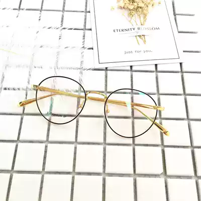 Lin Yuner high-grade pure titanium ultra-light 6G round frame comfortable non-pressure frame