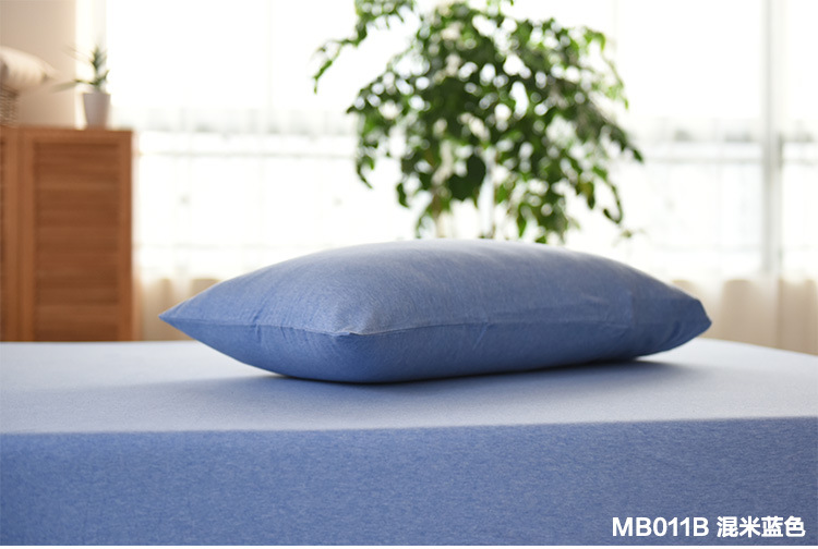 MUJI ngủ nude 竺 chăn bông bốn mảnh màu vỏ chăn 1,8m Bộ đồ giường bằng vải cotton dệt kim - Bộ đồ giường bốn mảnh chăn gối