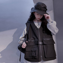 Cold bridesmaids customised male and female children tooling waistcoat Damp Cool Street Dance Performance Vest Blouses for parent-child