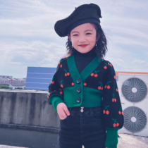 Cold bridesmaid custom girl jacquard wool knit cardiovert autumn winter warm wool line jacket goat sweatshirt parent-child