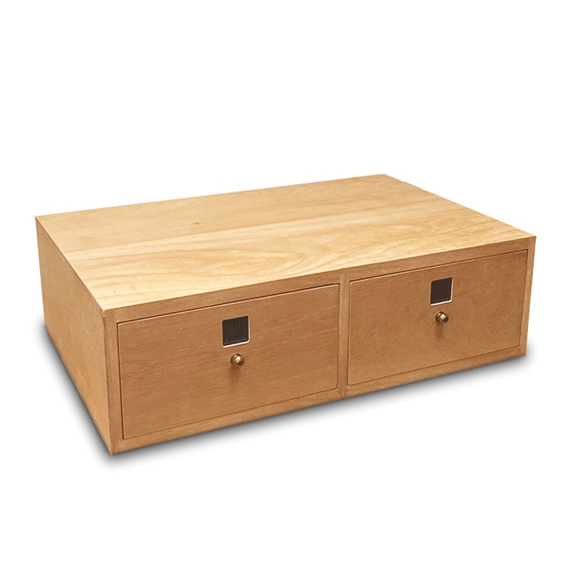Spanish Cedar Wood Naked Large-Capacity Cigar Box 100 Pieces Solid Wood Thickeneded Cigar Cabinet Humidor