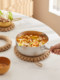 Mili Fengwu thickened pot mat heat insulation pads for household kitchen high temperature resistant cotton and linen woven anti-scalding dining table casserole mat