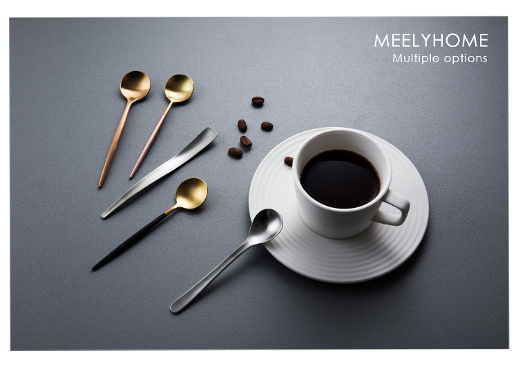 立 Sáng tạo thìa inox 304 cà phê muỗng cà phê thìa gia đình tráng miệng thìa - Cà phê bình cold brew