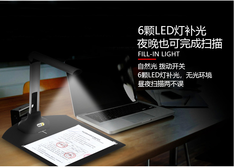Comet 1200AF Gao Paiyi Máy quét sách di động 10 triệu pixel HD A3D - Máy quét