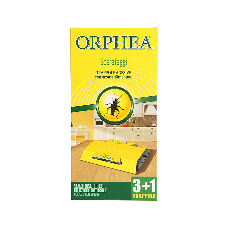 ORPHEA奥菲雅蟑螂屋家用强力粘杀蟑灭蟑无毒捕捉器强力蟑螂药4枚