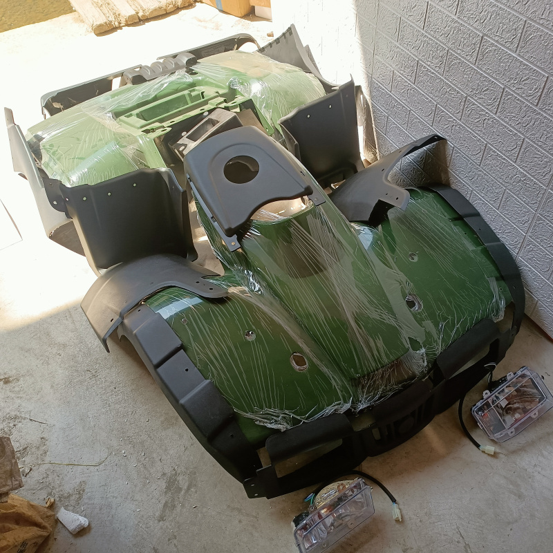 150-250Cc Longding Large Hummer Four-Wheel Motorcycle Atv Body Shell Plastic Shell with Lights and Seat Cushion Complete Set